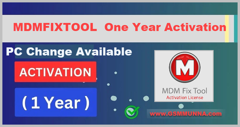 Mdmfixtool 1 Year Activation